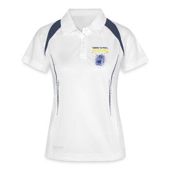 Pack de cartes à collectionner Born To Pull Bangers - Polo respirant Femme - blanc/marine - Devant