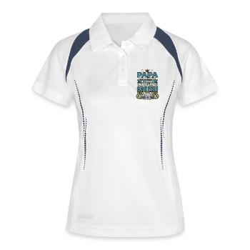 Papa Meilleur Cadeau Tu Nous As Déjà - Polo respirant Femme - blanc/marine - Devant