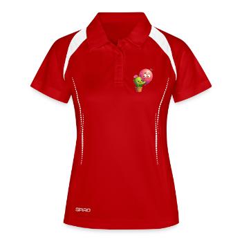 Cactus Friend Balloon Hug - Women's Polo breathable - white/navy - Front