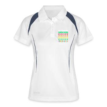 My Teacher Survived Kindergarten - Women's Polo breathable - white/navy - Front