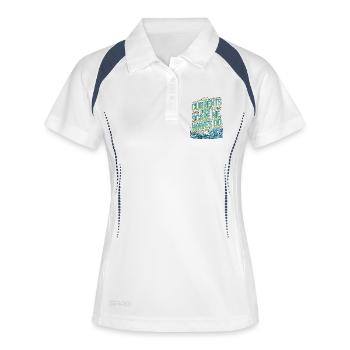 Marine Electrician Currents Don't Boat Electrician - Women's Polo breathable - white/navy - Front