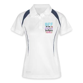 BFF of The K-Pop Birthday Girl - Women's Polo breathable - white/navy - Front