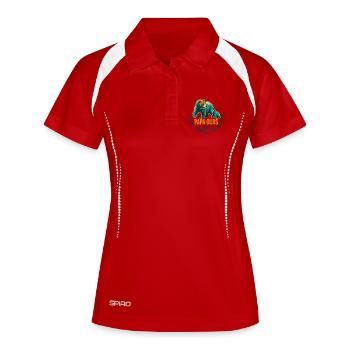 Papa Ours L'Unique Authentique - Polo respirant Femme - blanc/marine - Devant