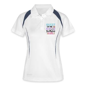 Invitée de The K-Pop Birthday Girl - Polo respirant Femme - blanc/marine - Devant
