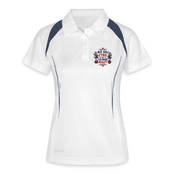 Nie Mój Cyrk Małpy - Women's Polo breathable - white/navy - Front