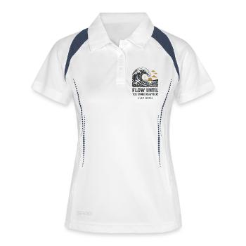 Ocean Flow - Women's Polo breathable - white/navy - Front