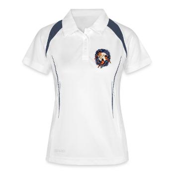 Three Oriole Moons - Women's Polo breathable - white/navy - Front