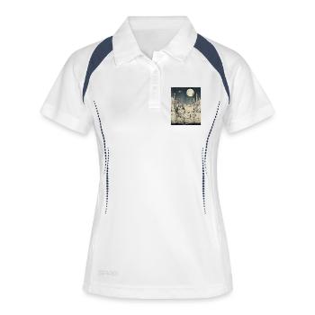 Moonlight Maltipoo Desert Dog - Women's Polo breathable - white/navy - Front