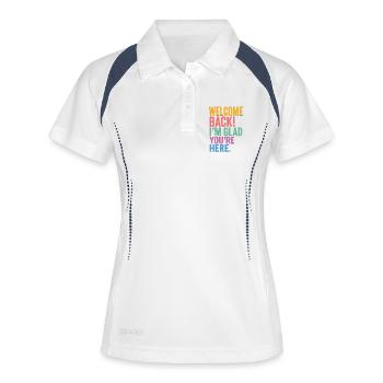 Welcome Back! I'm Glad You're Here - Women's Polo breathable - white/navy - Front