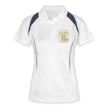 Insigne du Fossil Field Club Deep Time - Polo respirant Femme - blanc/marine - Devant