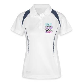 Invitée de The K Pop Birthday Girl - Polo respirant Femme - blanc/marine - Devant