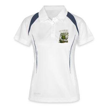 Mir Reichts Ich Gehe Angeln Angler Humor - Frauen Polo atmungsaktiv - Weiß/Navy - Vorne
