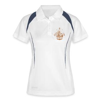 Thoth-Schreiber - Frauen Polo atmungsaktiv - Weiß/Navy - Vorne