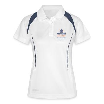 Rat, rat de maison, propriétaire de rats, amoureux des rats - Polo respirant Femme - blanc/marine - Devant