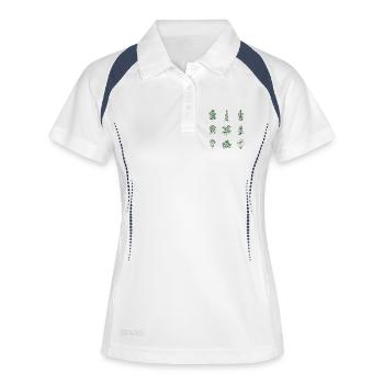 Garden Plants Retro Plants Hobby Gardener - Women's Polo breathable - white/navy - Front