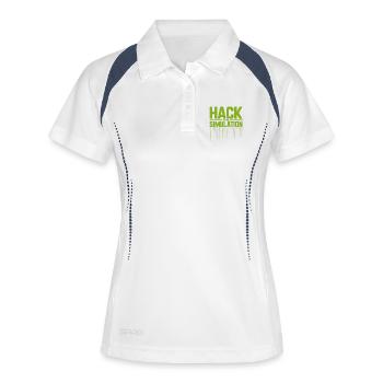 Programmers – Coding Developers & Computer Scientists - Women's Polo breathable - white/navy - Front