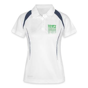 Programmers – Coding Developers & Computer Scientists - Women's Polo breathable - white/navy - Front