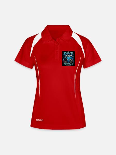 Dive Buddy Forever Diving Friendship - Women's Polo breathable - white/navy
