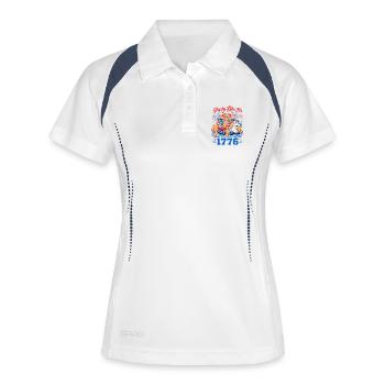 Celebrate like in 1776! Ben Franklin, July 4 - Women's Polo breathable - white/navy - Front