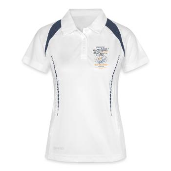 Breakfast Funny Brunch Coffee Bacon Pancake Food - Women's Polo breathable - white/navy - Front