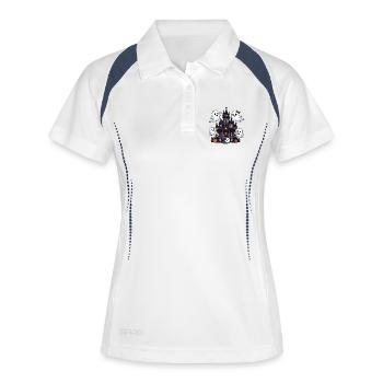 Maison Hantée des Fantômes Amicaux - Polo respirant Femme - blanc/marine - Devant