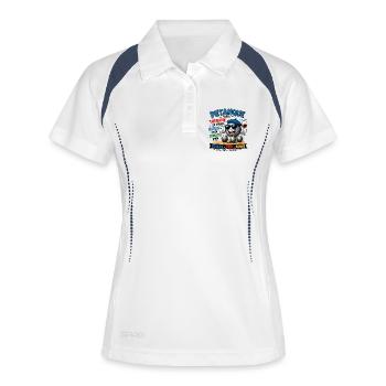 Petanque Weill Therapie Zu Teuer Kugeln Aber - Frauen Polo atmungsaktiv - Weiß/Navy - Vorne