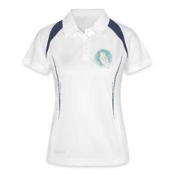 Rabe Raben - Frauen Polo atmungsaktiv - Weiß/Navy - Vorne