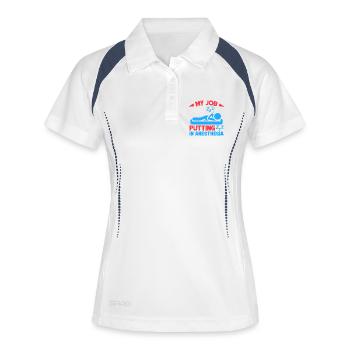 Anesthesiologist My Job Anesthesia - Women's Polo breathable - white/navy - Front