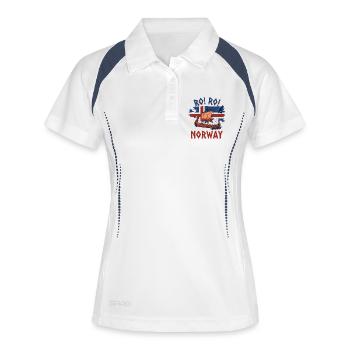 Voilier Vikingrausch Norvège - Polo respirant Femme - blanc/marine - Devant