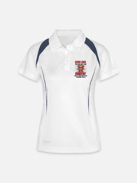 Funny Farewell Coworker - Women's Polo breathable - white/navy