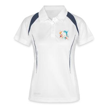 Football Graffiti - Women's Polo breathable - white/navy - Front