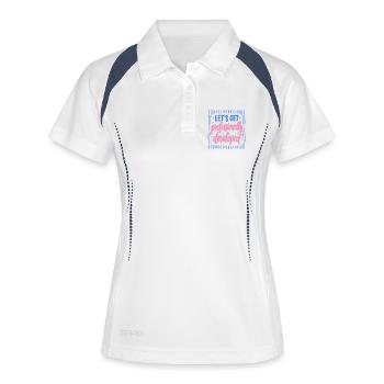 Let's professionally developed - Women's Polo breathable - white/navy - Front