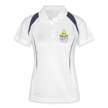 Serveur Barman Barchef - Polo respirant Femme - blanc/marine - Devant