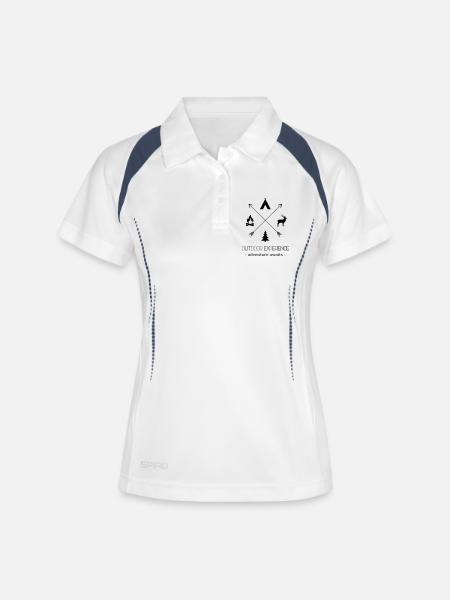 Outdoor Experience Adventure Awaits - Women's Polo breathable - white/navy