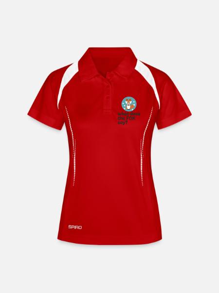 funny fox - Women's Polo breathable - white/navy