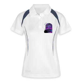 Spiritual Tree – Geometric Art - Women's Polo breathable - white/navy - Front