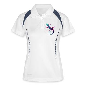 Gecko - Women's Polo breathable - white/navy - Front