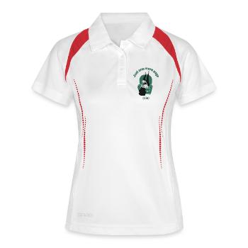 Nur noch eine (Lüge) - Frauen Polo atmungsaktiv - Weiß/Navy - Vorne