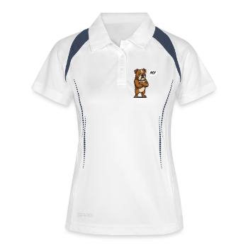 No English Bulldog Bully Bully Owner - Women's Polo breathable - white/navy - Front