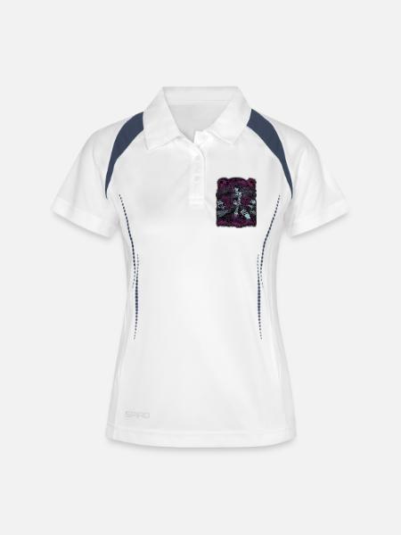 Dark Enchantress with Skull Elements - Women's Polo breathable - white/navy