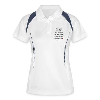 Al Pacino Cappuccino Mug – Funny Coffee Motif - Women's Polo breathable - white/navy - Front