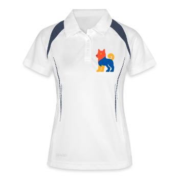 Pop Art Dog - Women's Polo breathable - white/navy - Front