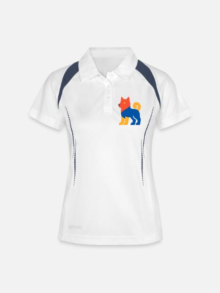 Pop Art Dog - Women's Polo breathable - white/navy