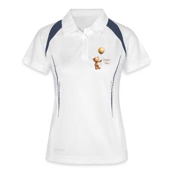 Teddy Bear with Balloon Simpler Times - Women's Polo breathable - white/navy - Front