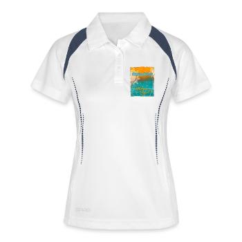 Balearic Islands in the Sun - Women's Polo breathable - white/navy - Front