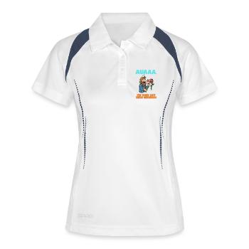 Ouch, the rose bit meme - Women's Polo breathable - white/navy - Front