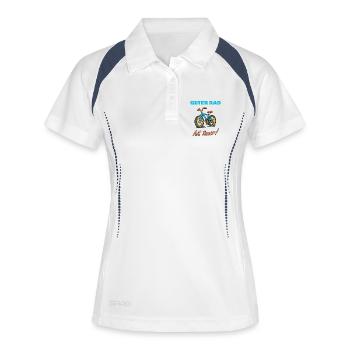 Good Wheel Expensive Saying Bicycle - Women's Polo breathable - white/navy - Front