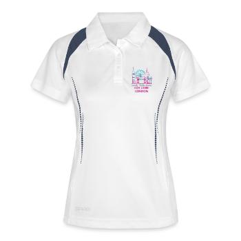 Neon London Declaration of Love - Women's Polo breathable - white/navy - Front