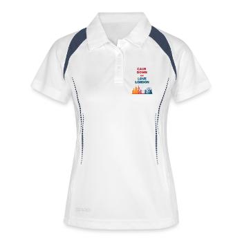 Calm down and love London skyline - Women's Polo breathable - white/navy - Front