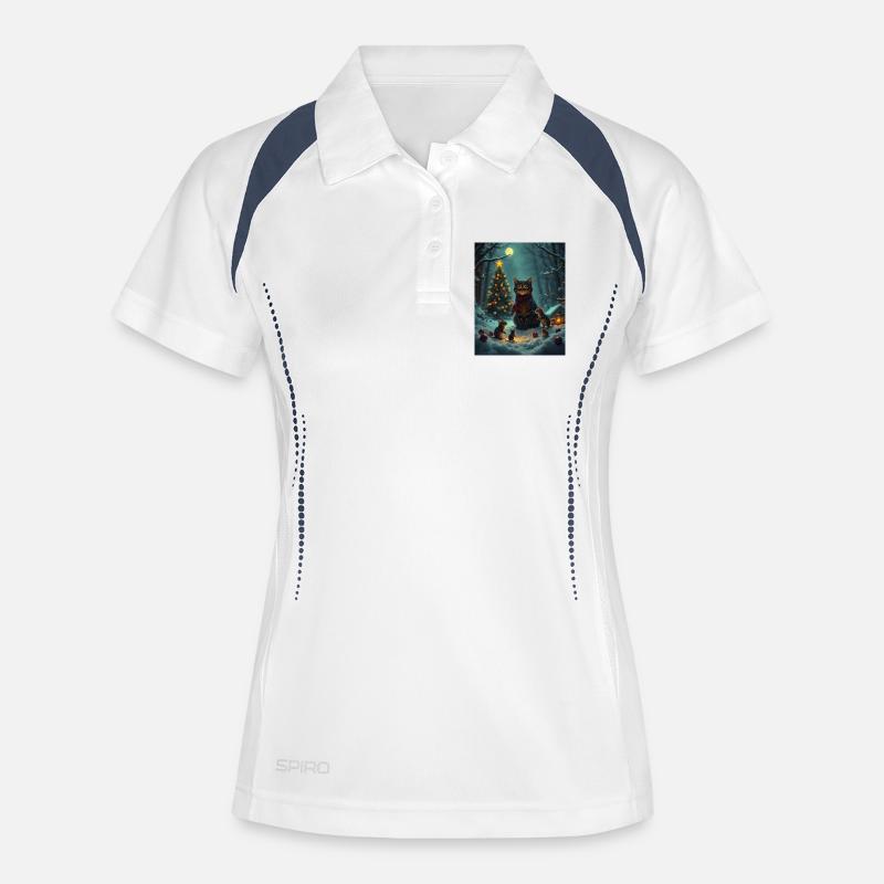 Didimaus - Women's Polo breathable - white/navy